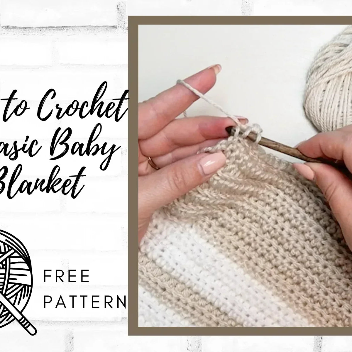 Quick Crochet Baby Blanket Pattern \, image size:1200x1200