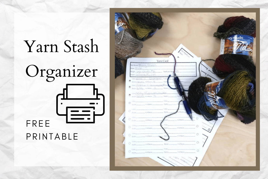 Yarn Stash Organizer- FREE Printable
