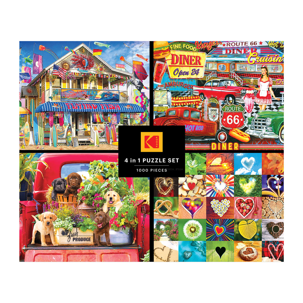 Kodak 4 in 1 Jigsaw Puzzle Set