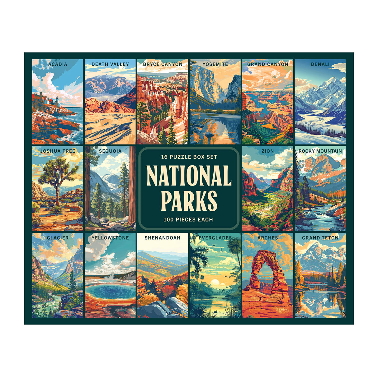 National Parks Jigsaw Puzzle Box Set