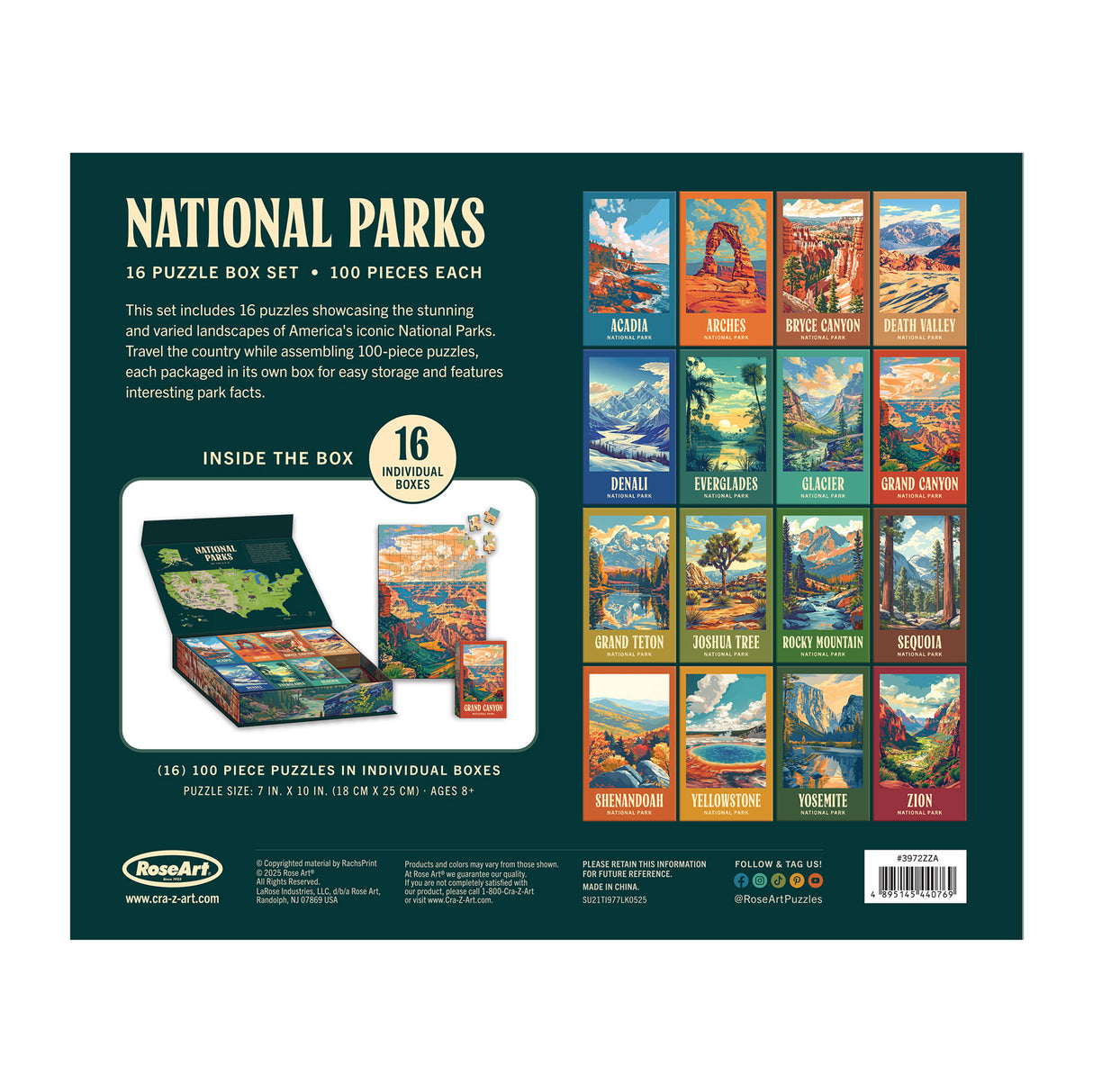 National Parks Jigsaw Puzzle Box Set
