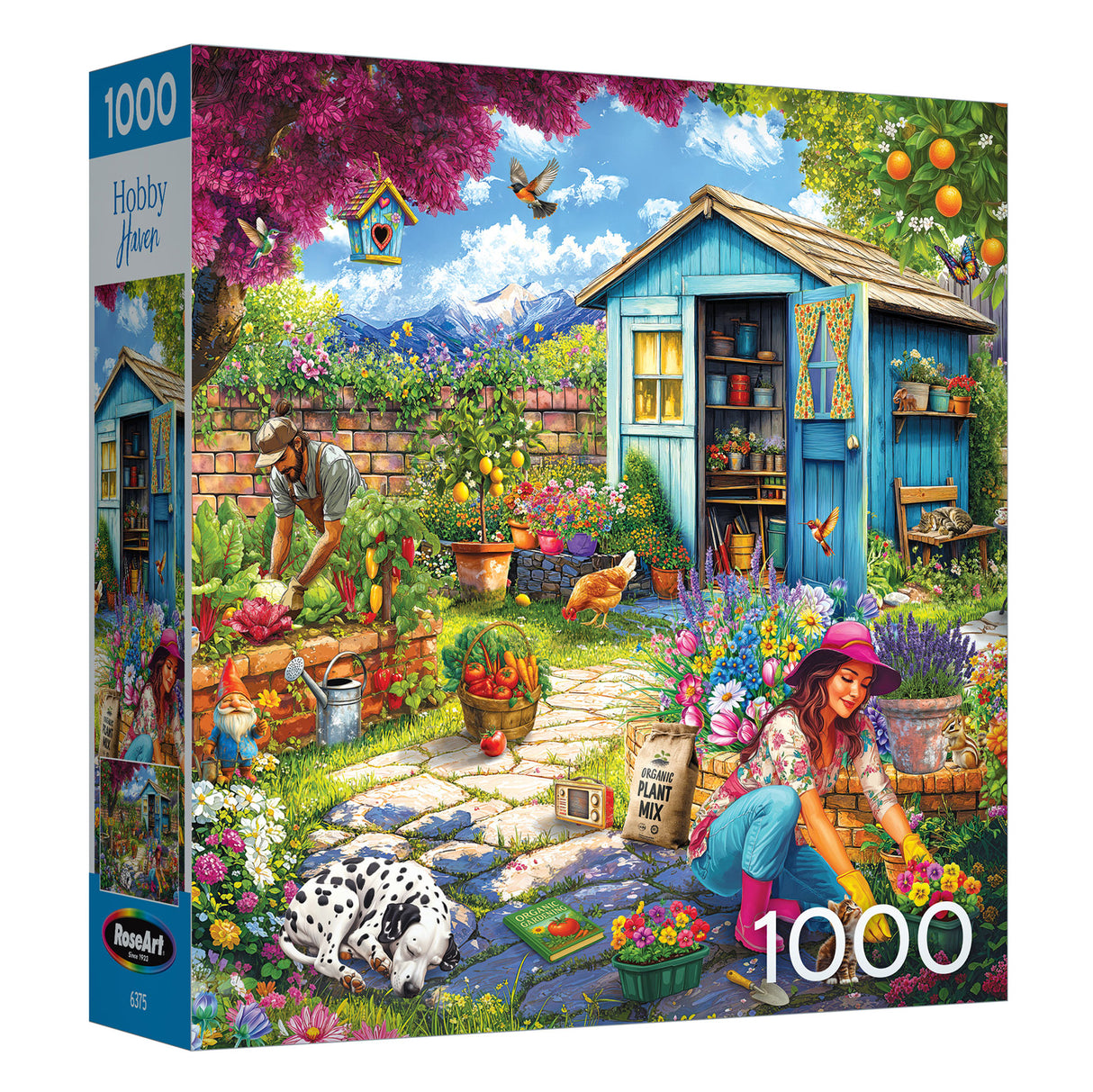 Couple in Garden Jigsaw Puzzle