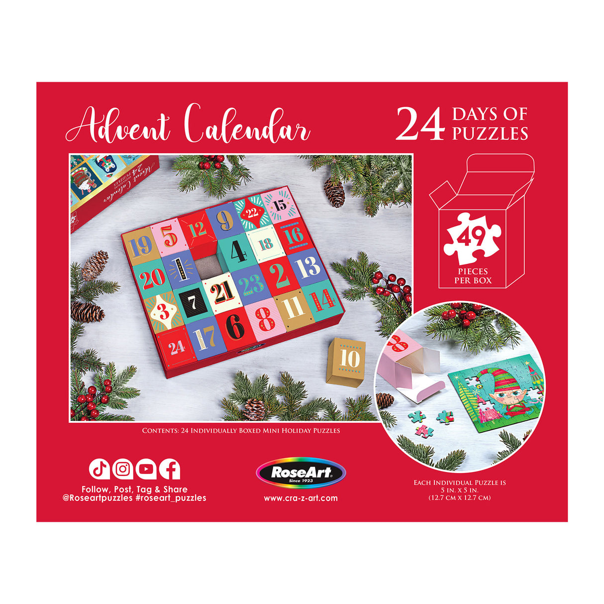 24 Day Advent Calendar Puzzle Set