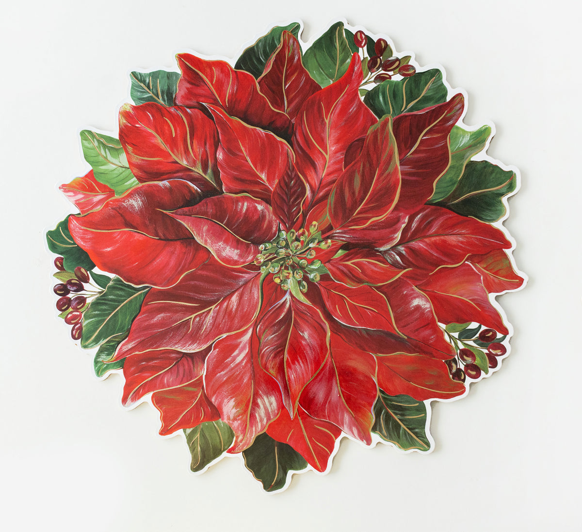 Poinsettia Glow Cork Placemats