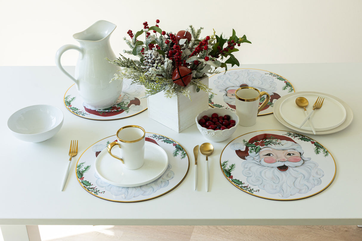 Joyful Santa Cork Placemats