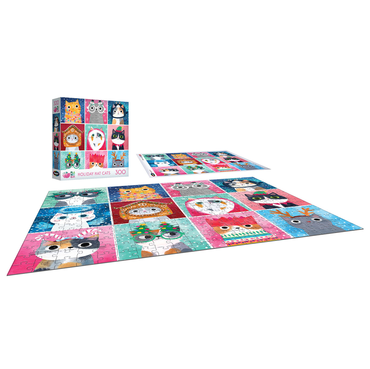 Holiday Hat Cats Jigsaw Puzzle