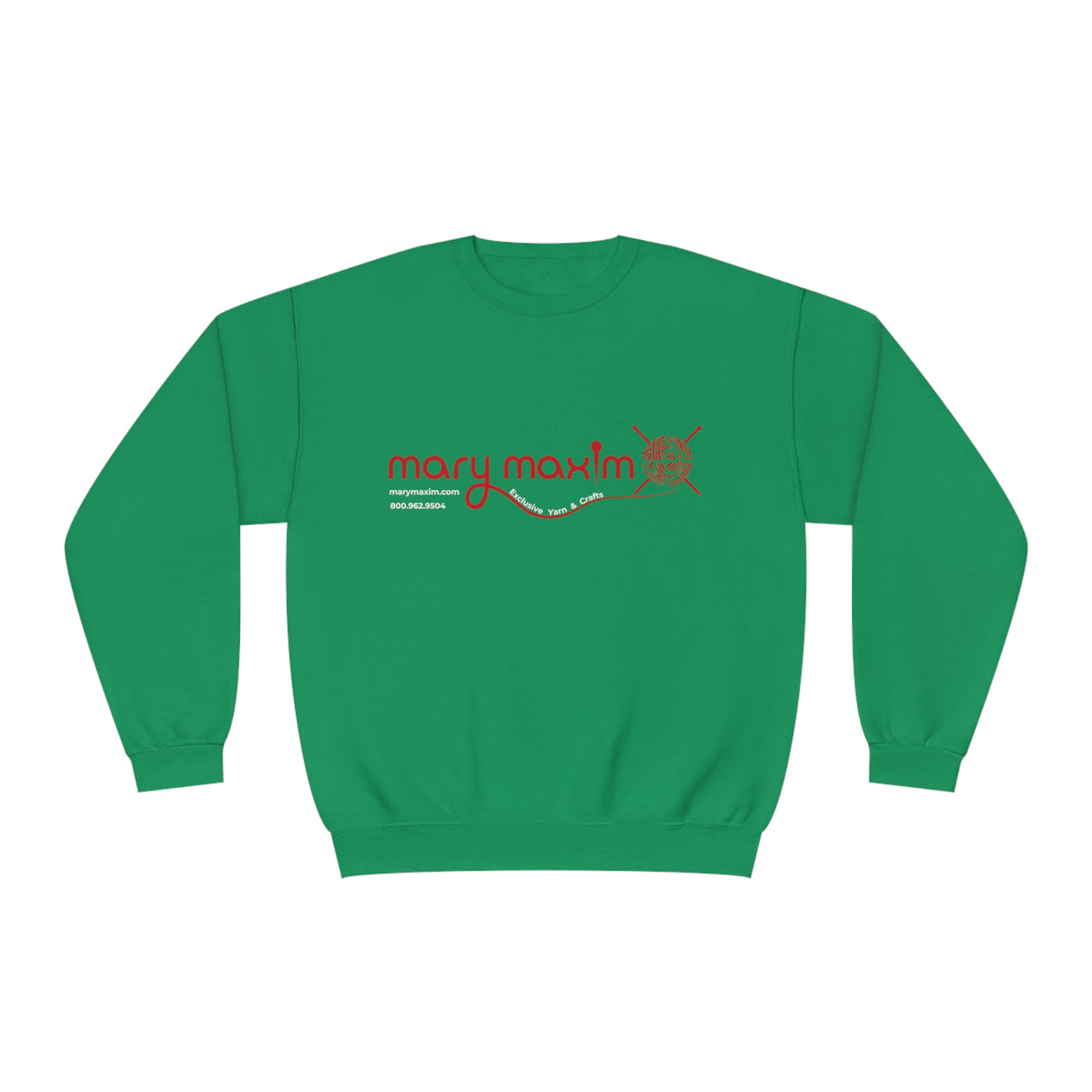 Mary Maxim Crewneck Sweatshirt - Red Logo - Unisex