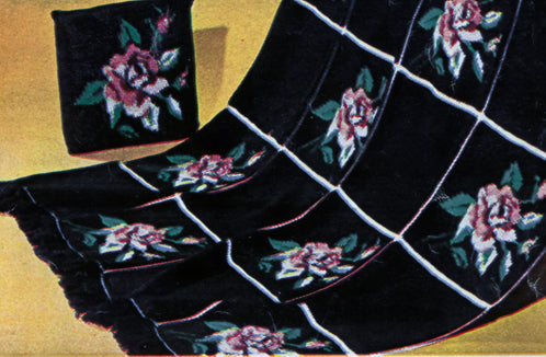 Colonial Rose Afghan Pattern