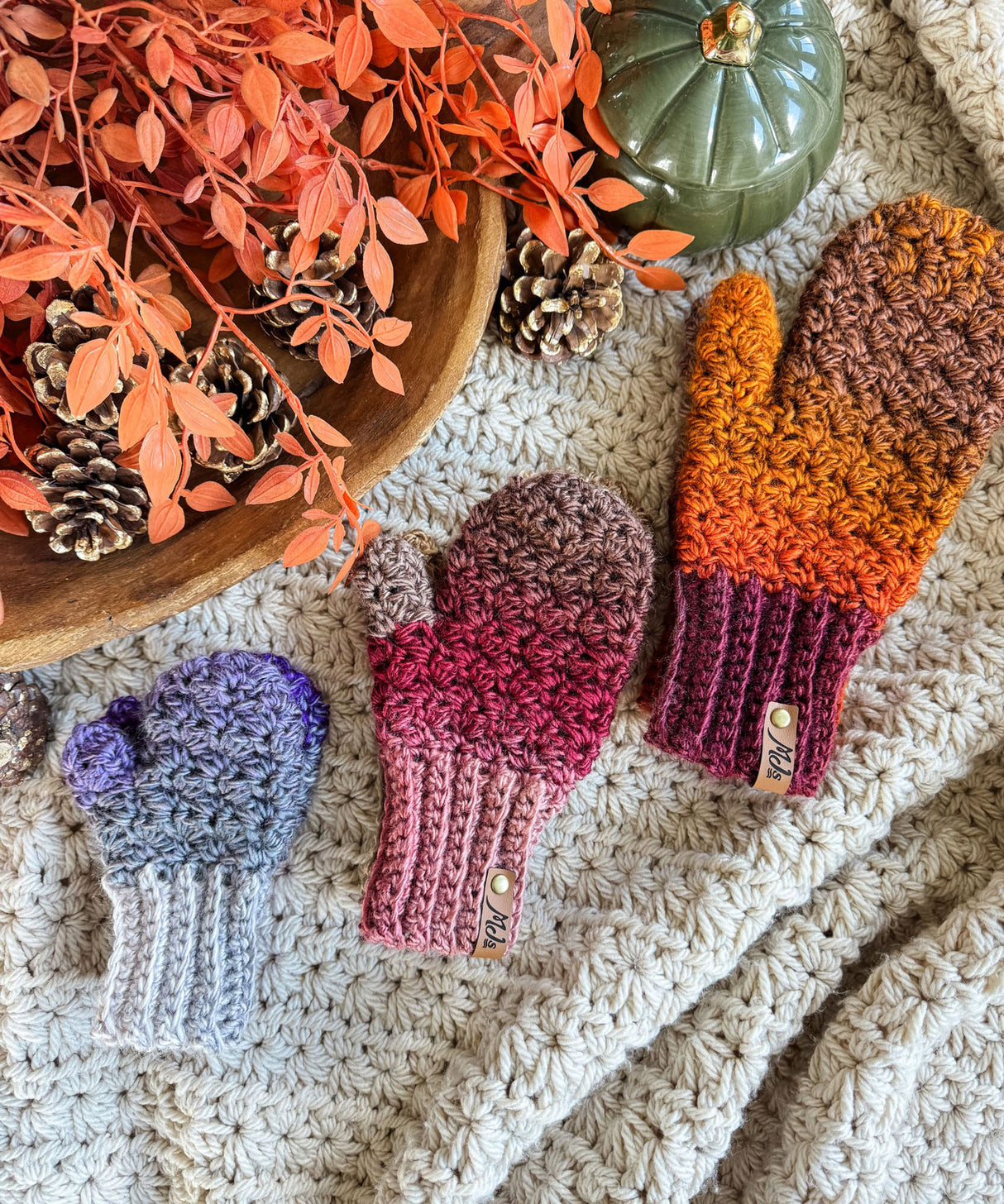 Suzette Mittens & Fingerless Gloves