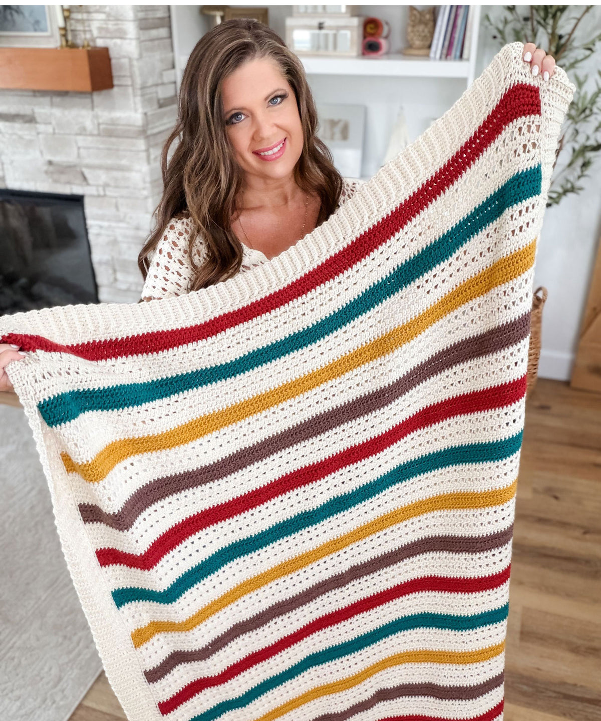 MJ's Signature Crochet Throw Blanket