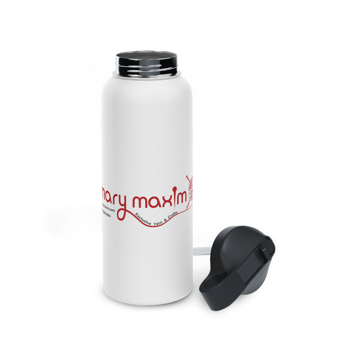 Mary Maxim Stainless Steel Water Bottle