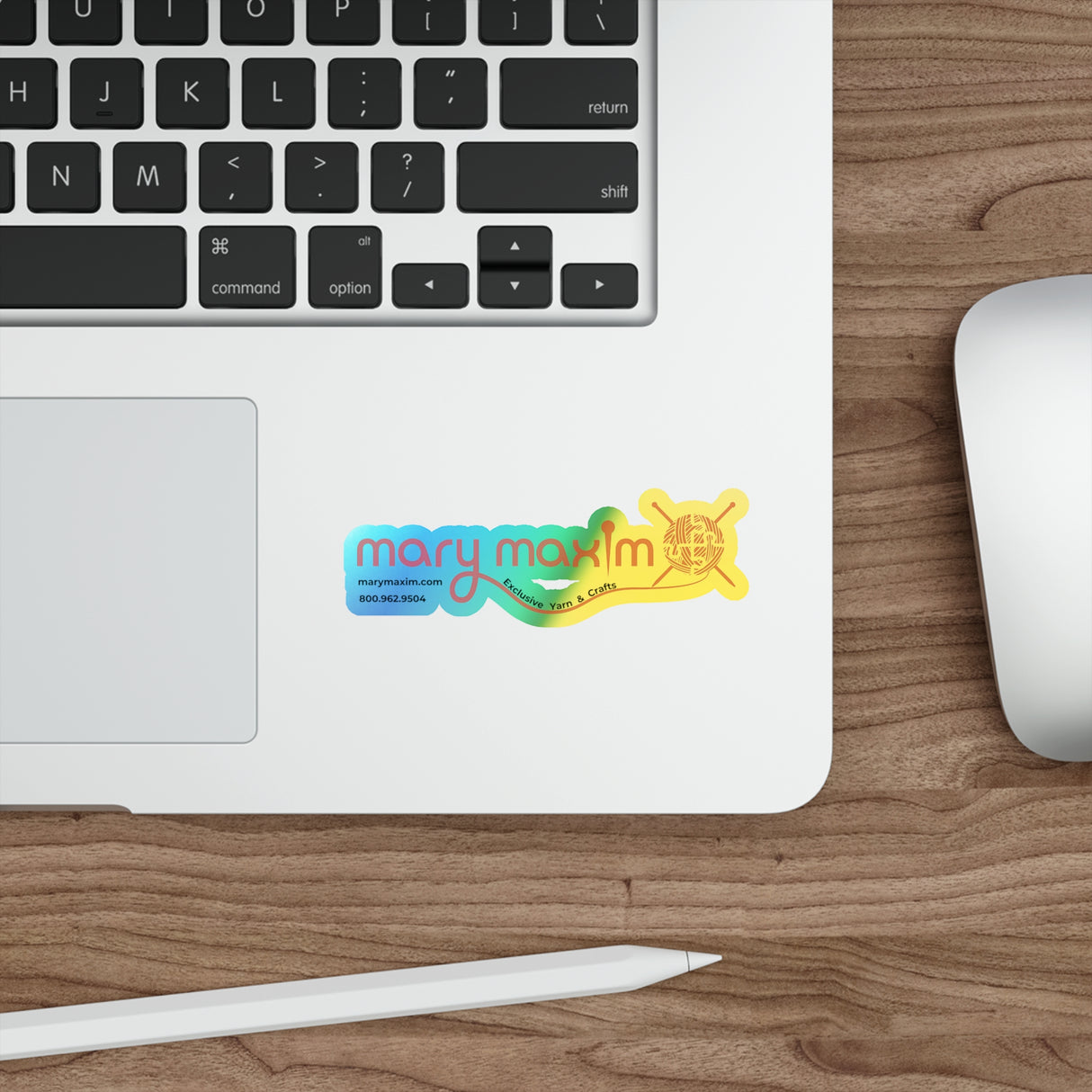 Mary Maxim Holographic Die-cut Sticker