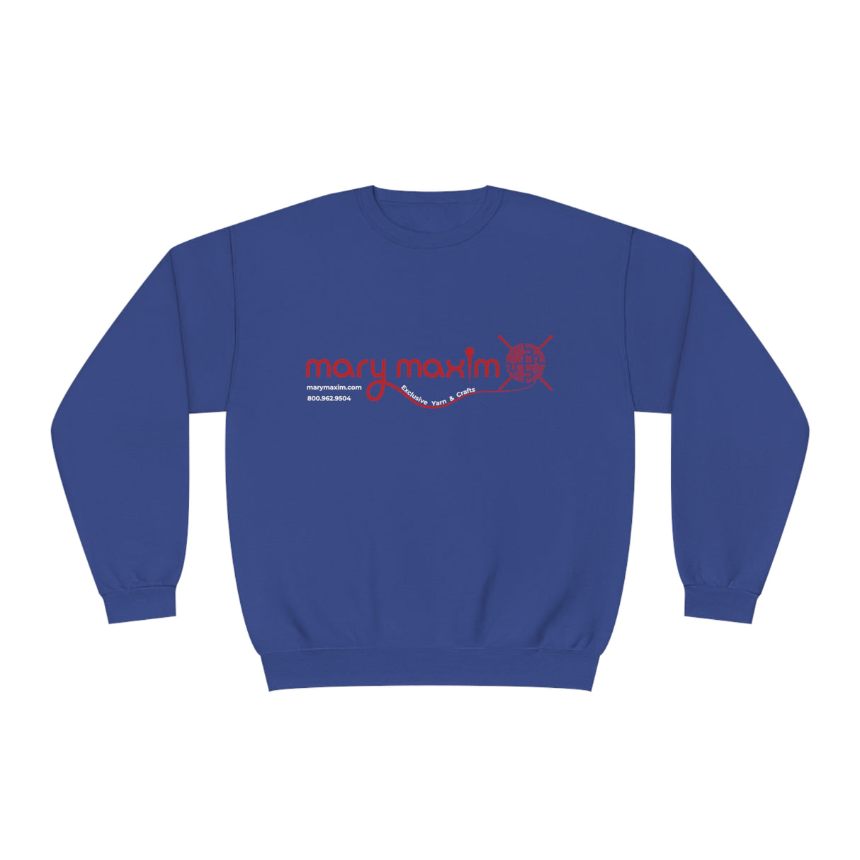 Mary Maxim Crewneck Sweatshirt - Red Logo - Unisex
