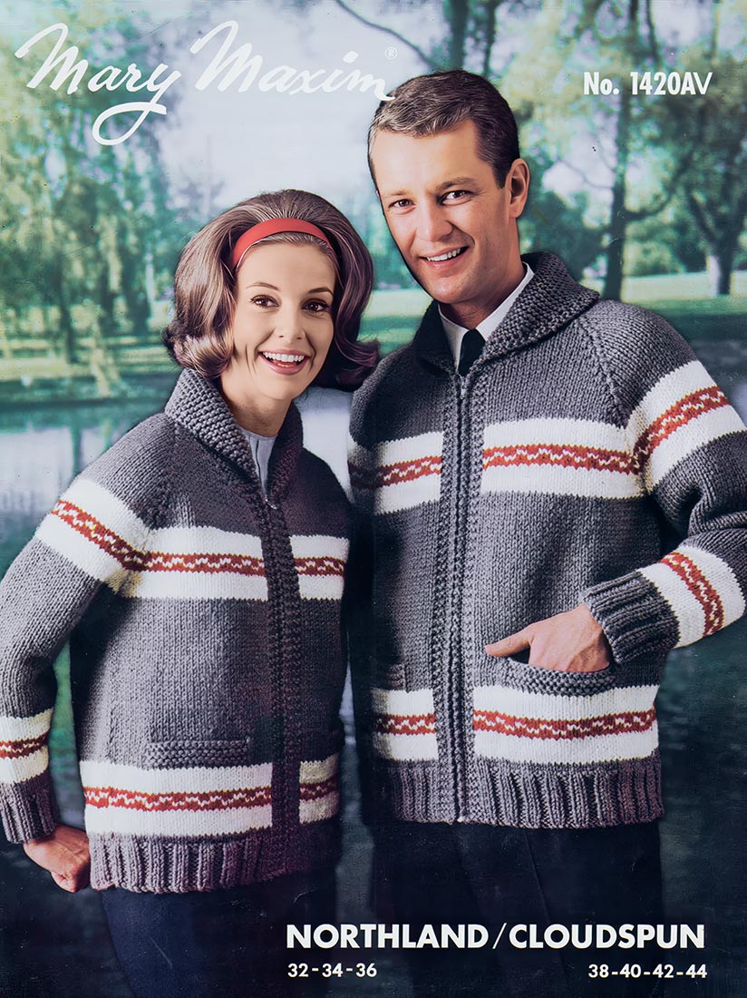 Patrón de cárdigan para hombre y mujer