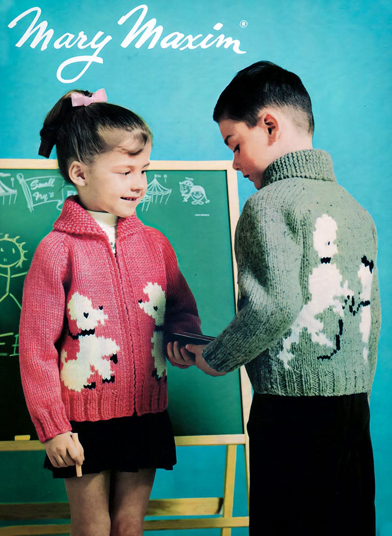 Modèle de cardigan caniche pour enfants