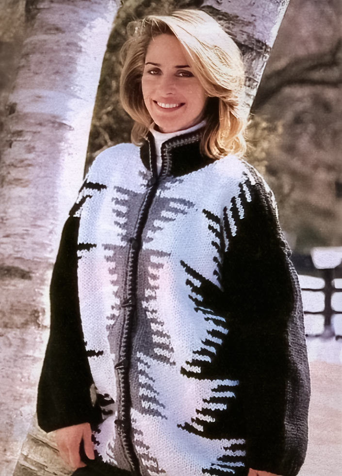 Patrón de abrigo con motivo indio