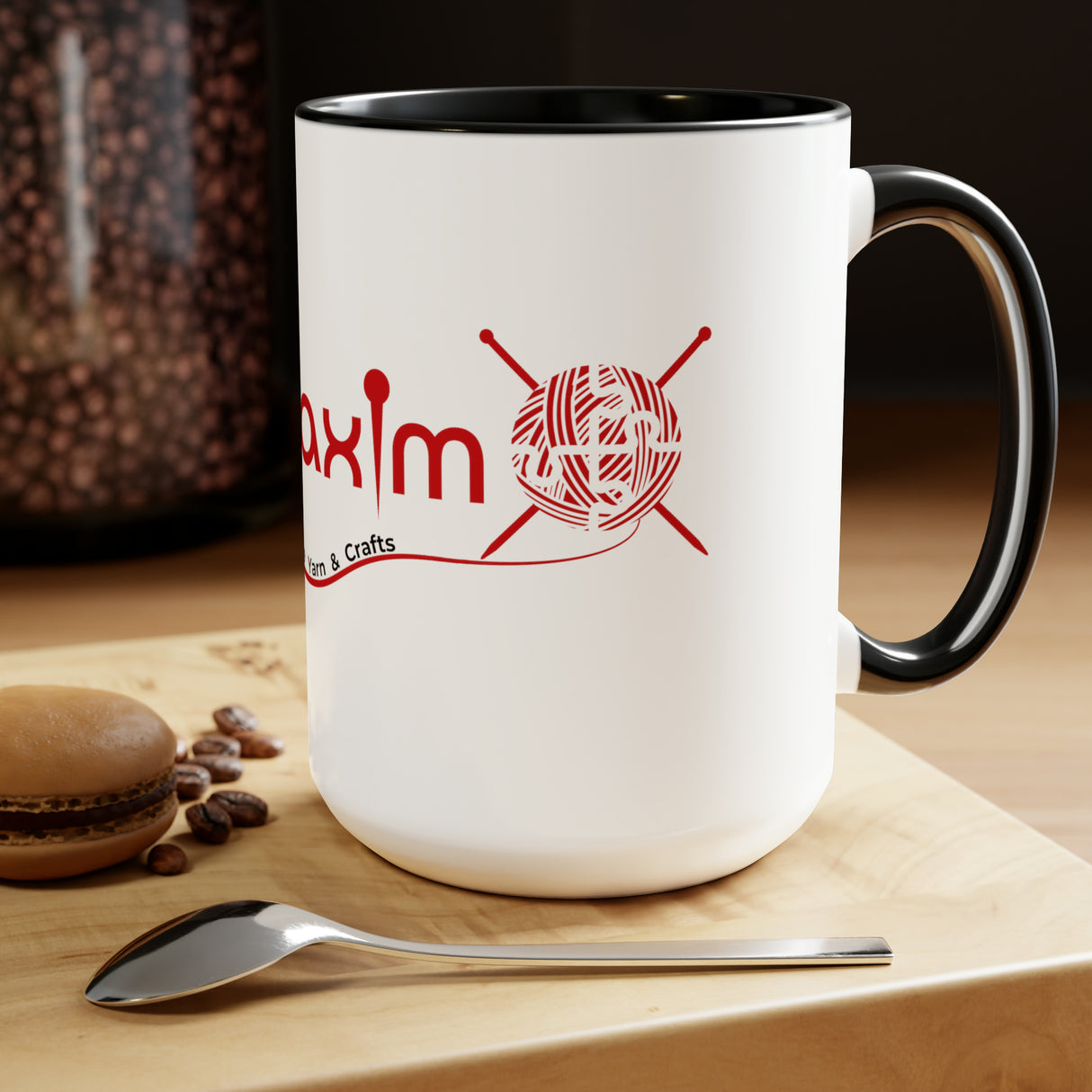Mary Maxim Two-Tone Coffee Mugs - 15oz