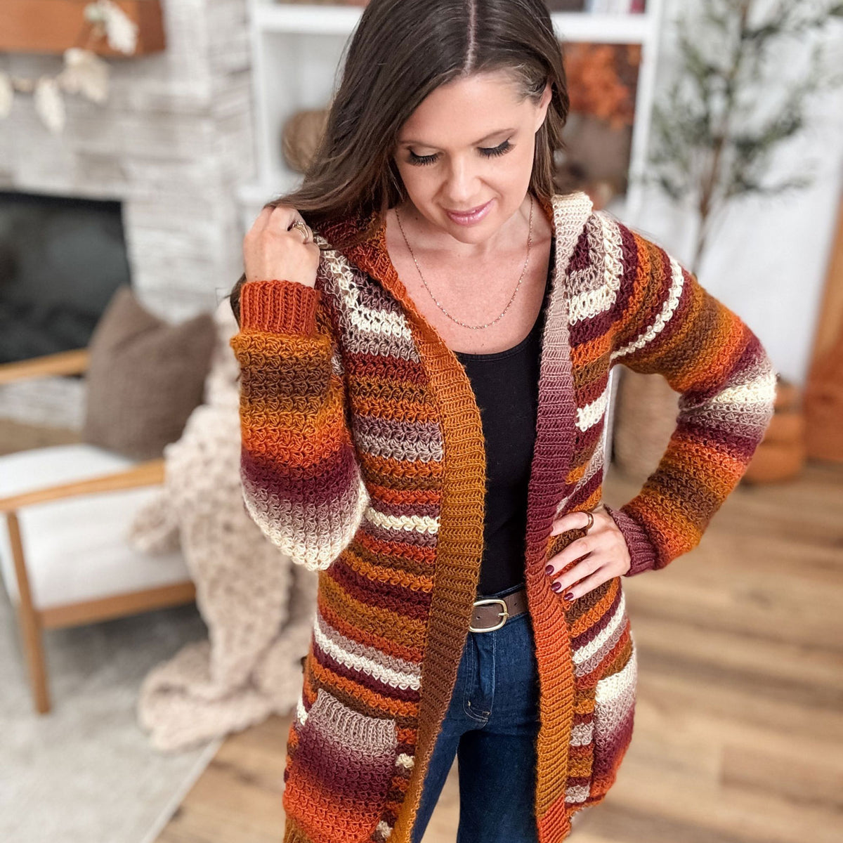 The Suzette Long Cardigan – Mary Maxim