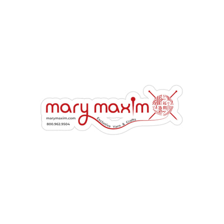 Mary Maxim Transparent Outdoor Sticker
