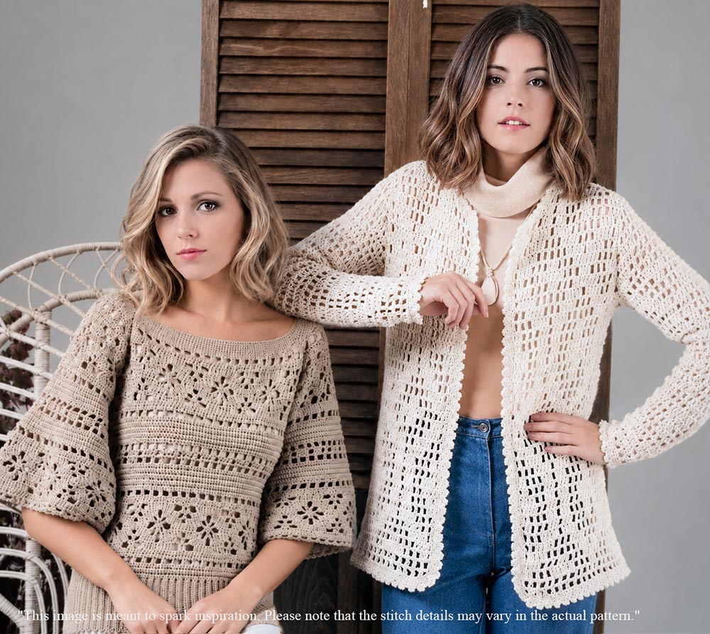 Lacy Topper Crochet Blouse Pattern