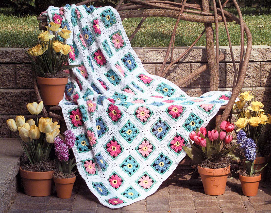 Floral Garden Afghan Pattern