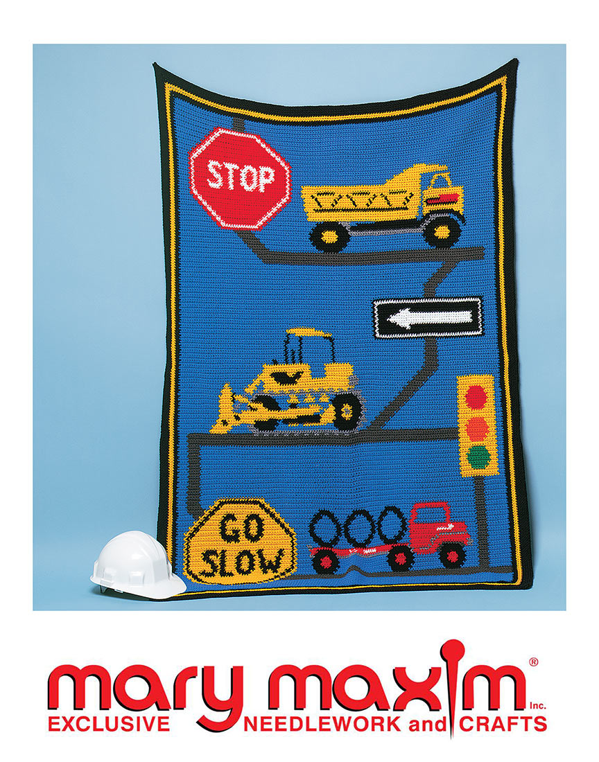 Construction Afghan Pattern