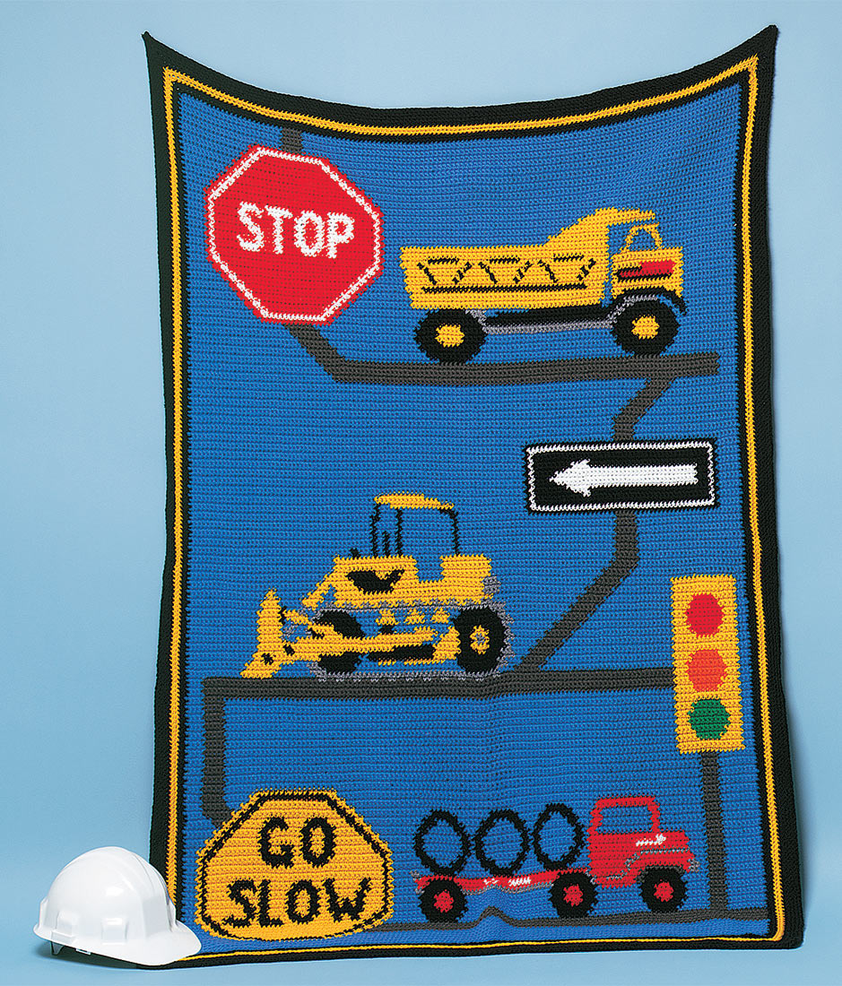 Construction Afghan Pattern