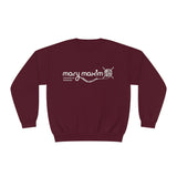 Mary Maxim Crewneck Sweatshirt - White & Black Logo - Unisex