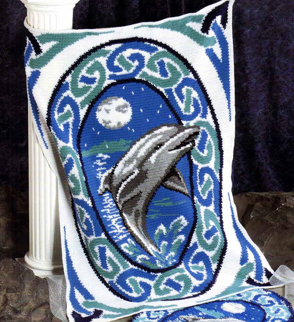 The Dolphin of Dreams Afghan Pattern
