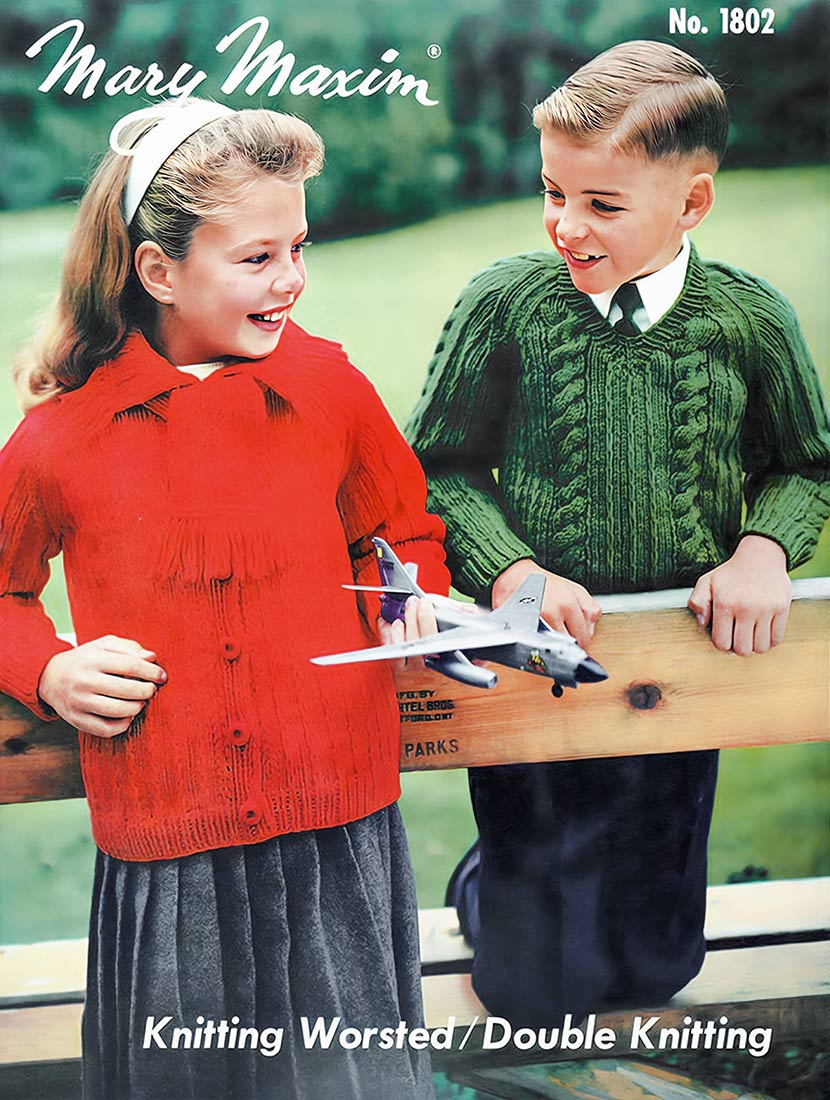 Patrón de suéteres y cárdigans para niñas o niños