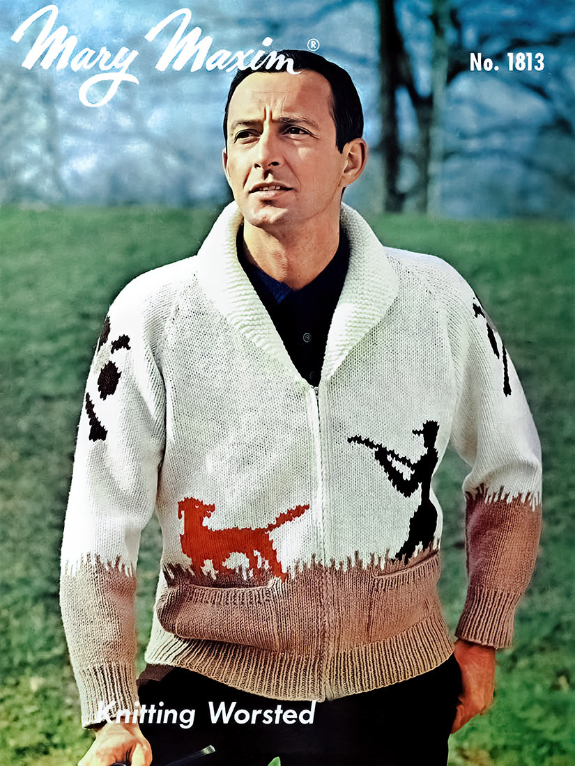 Men's or Ladies' Pheasant Hunt Cardigan Pattern