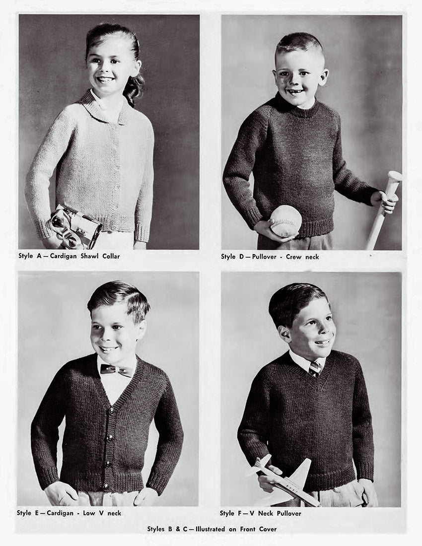 Patron de cardigans et pulls pour enfants