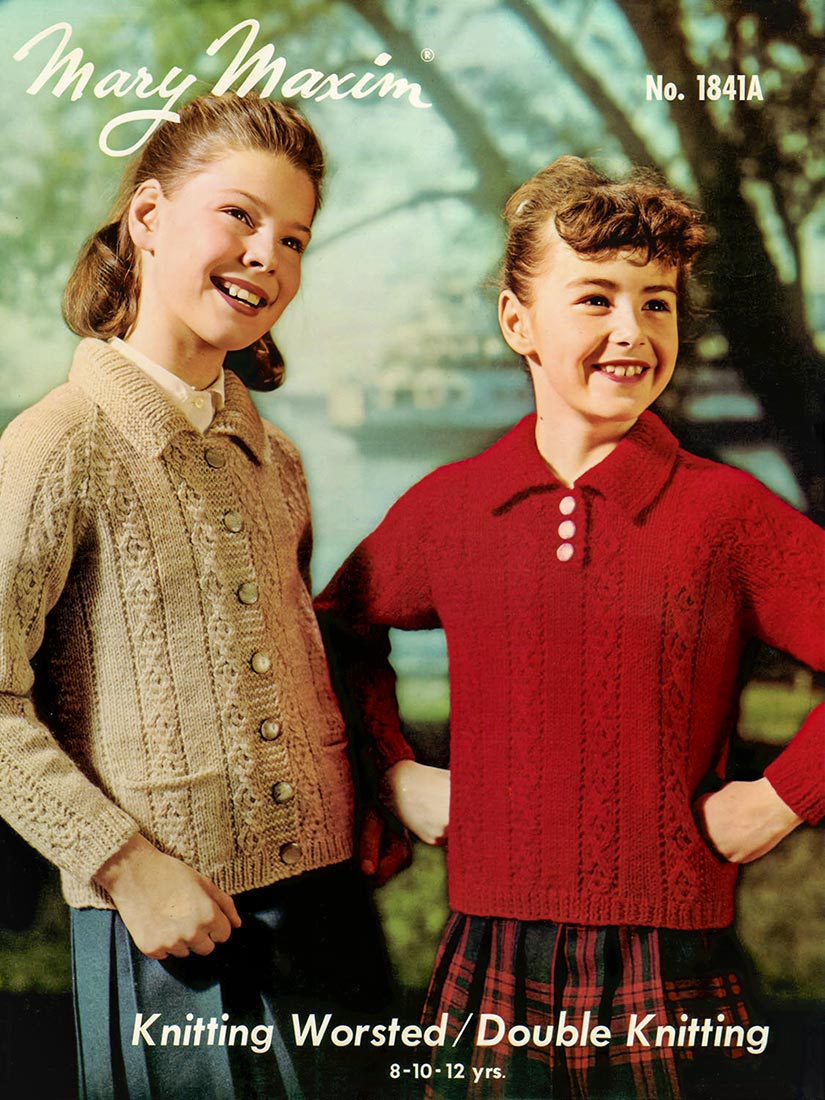 Girls' Pullover or Cardigan Pattern