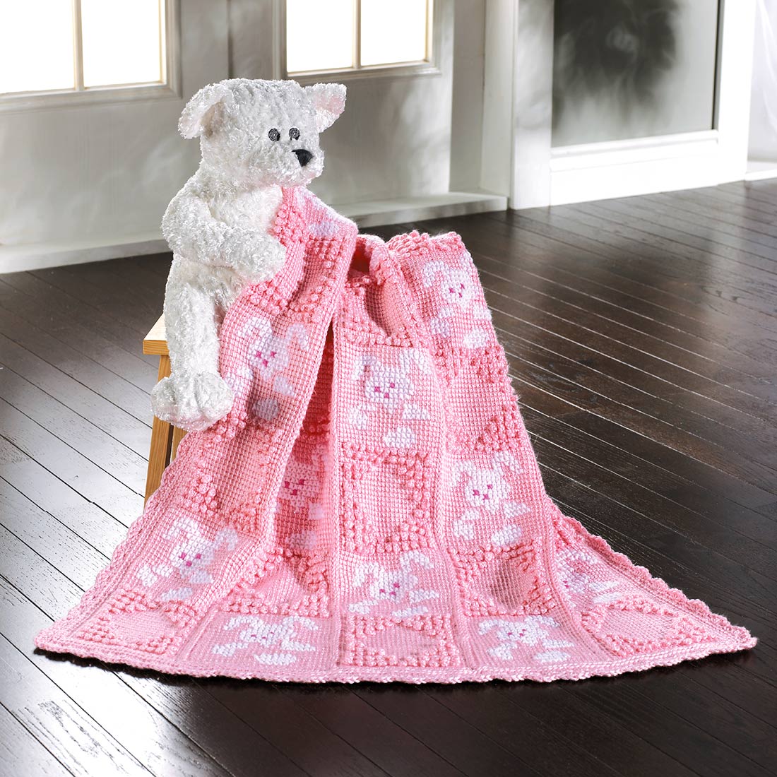 Patrón de manta de conejito