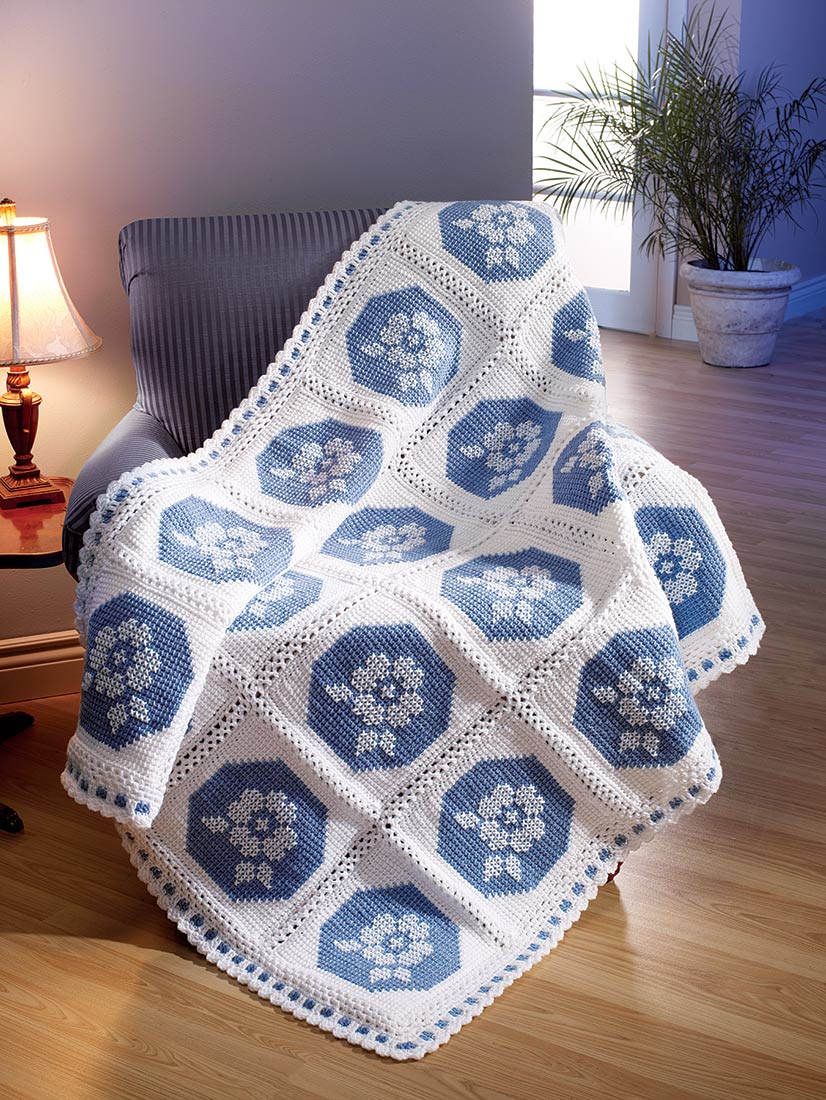 White Rose Afghan Pattern