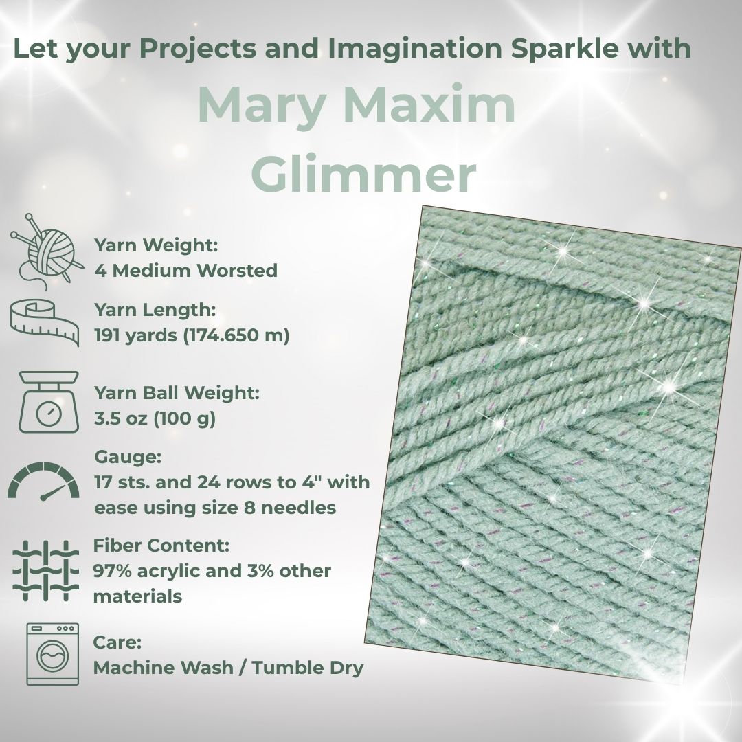 Mary Maxim Glimmer Yarn