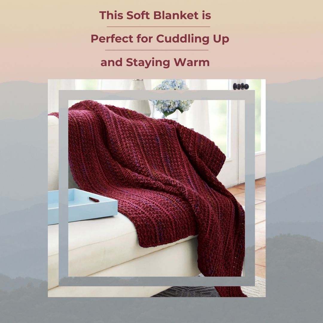 Couverture au crochet douce et câline