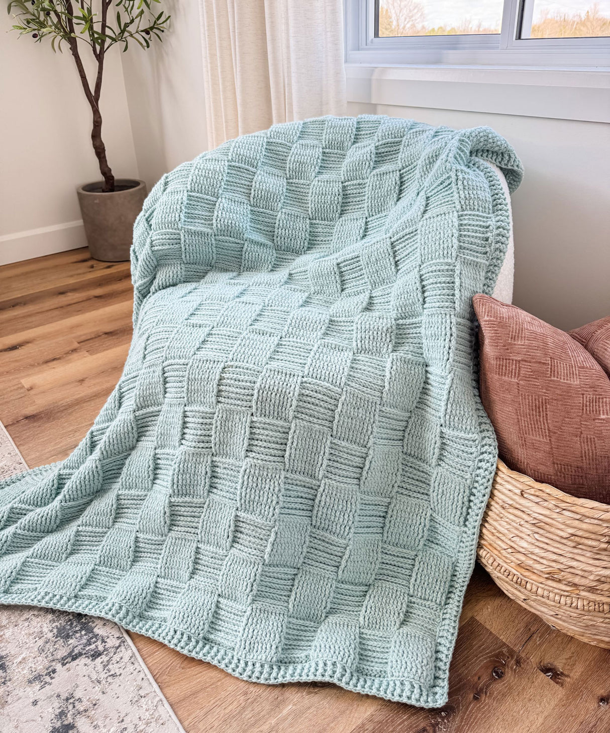 Seabreeze Basket Weave Blanket