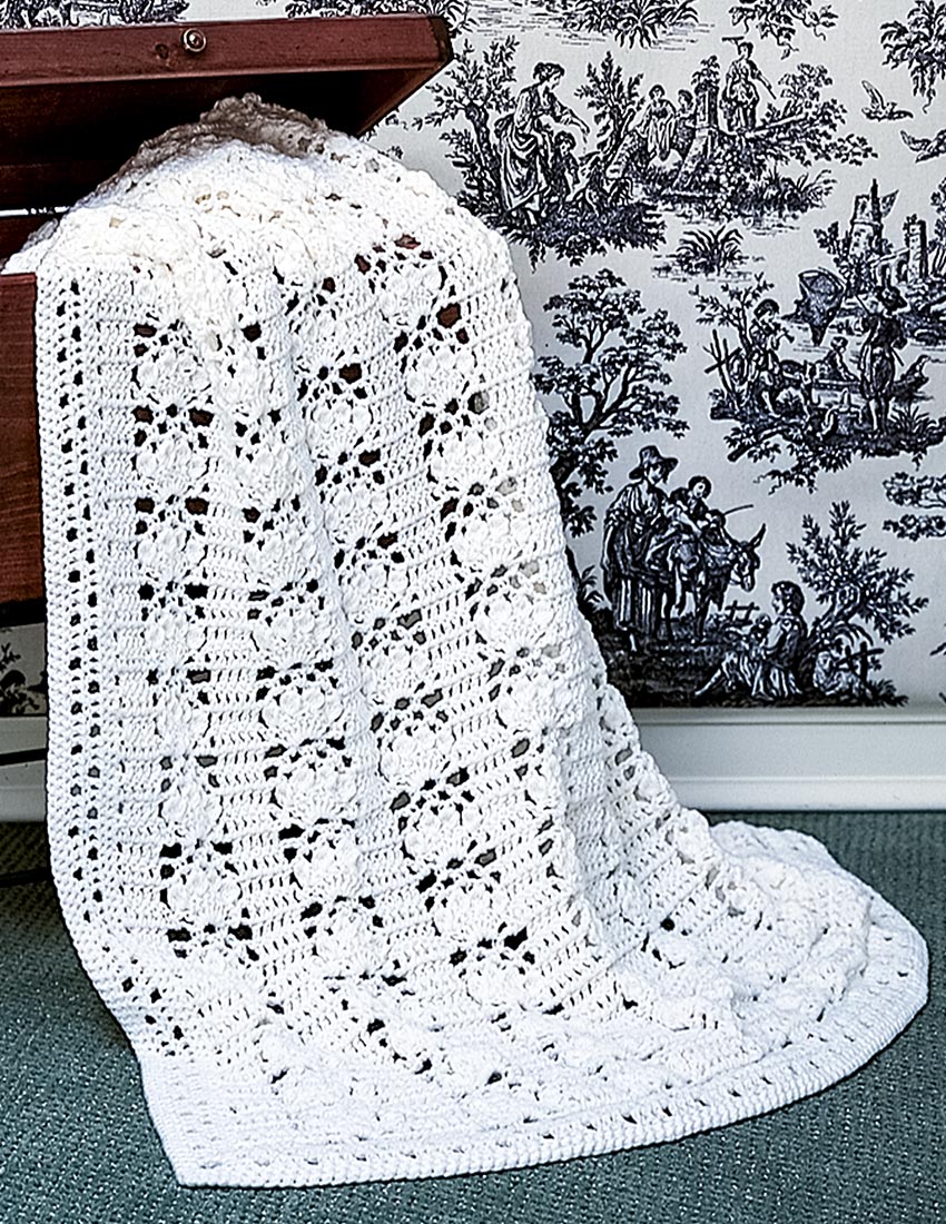 Modèle Afghan Élégance Au Crochet