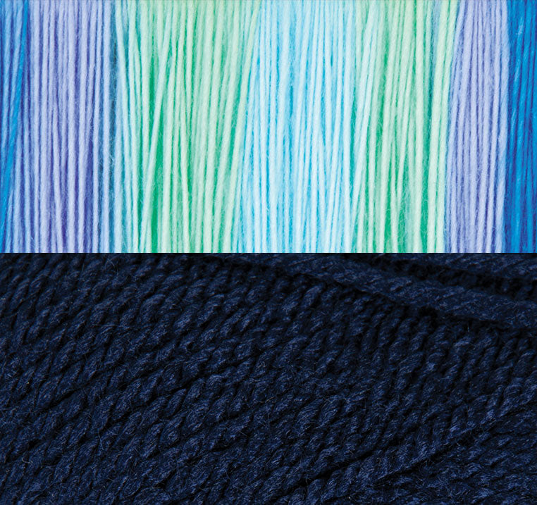 Snowscape Overlay Mosaic Blanket