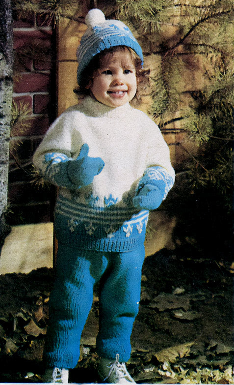 Modèle d’ensemble de quatre pièces Fair Isle