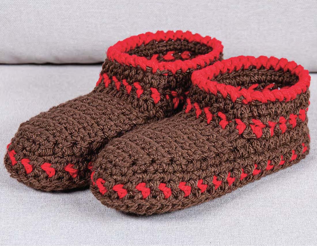 Low Cuff Slippers Pattern