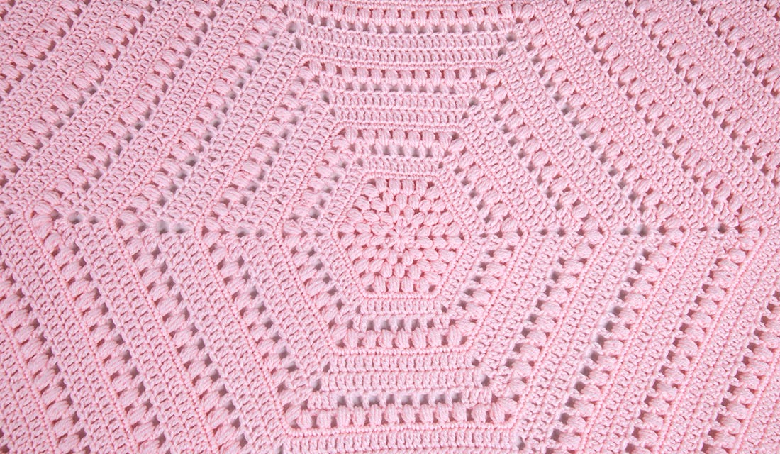 Hexagon and Baby Diamonds Blanket Pattern