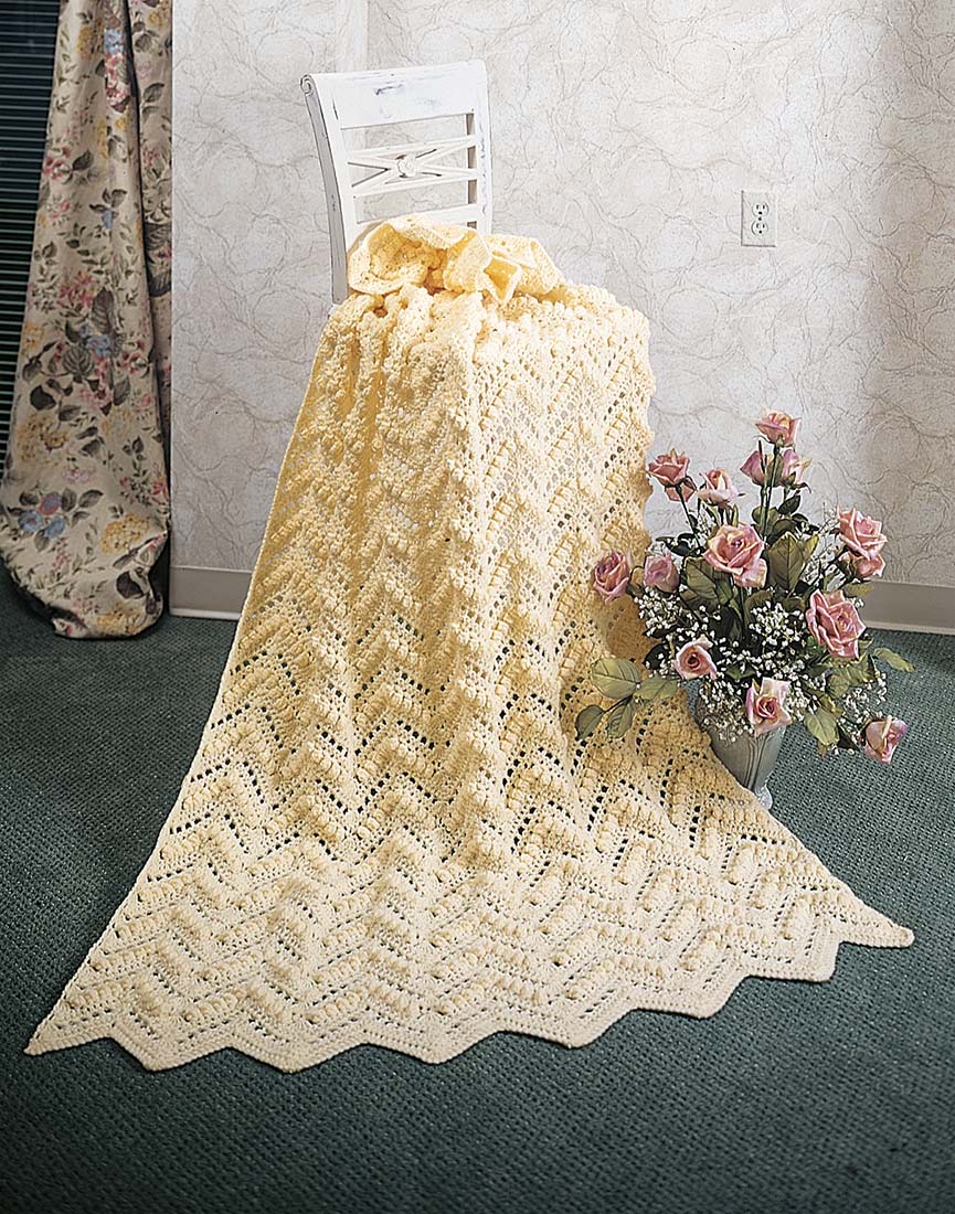 Popcorn Ripple Afghan Pattern