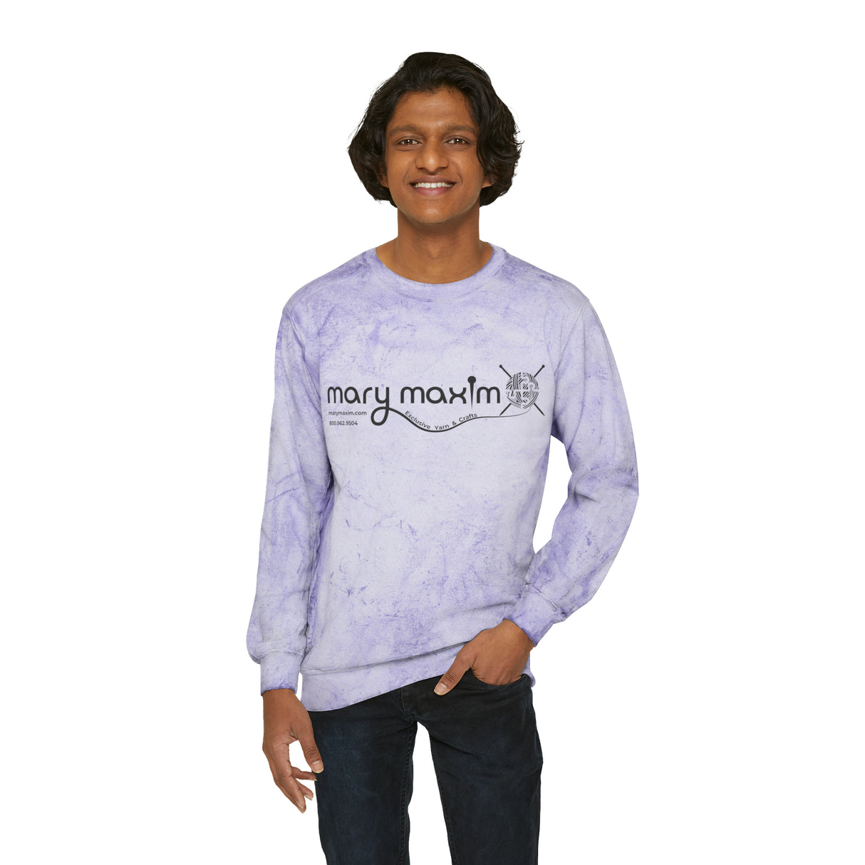 Mary Maxim Color Blast Crewneck Sweatshirt - Unisex