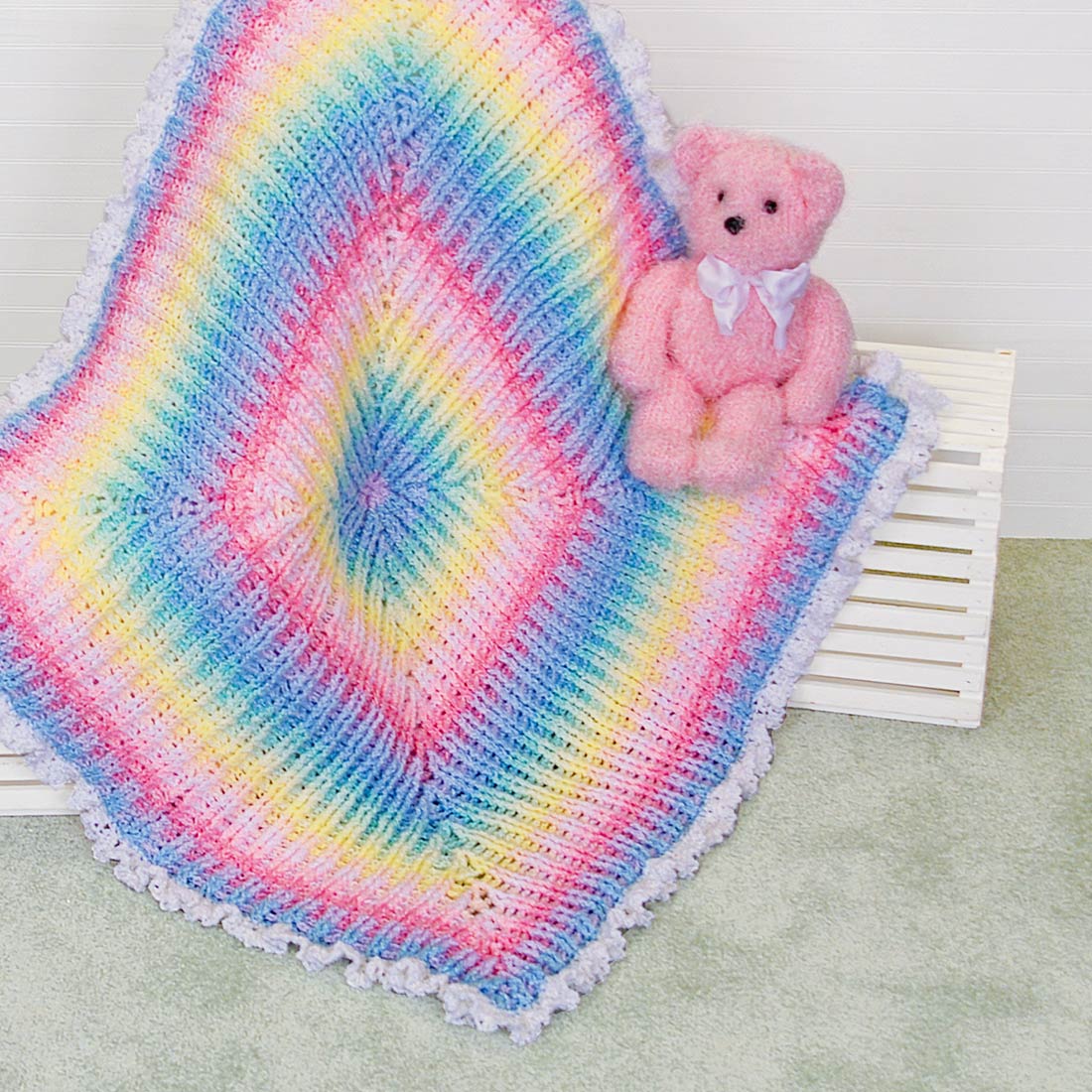 Colors of the Rainbow Blanket Pattern