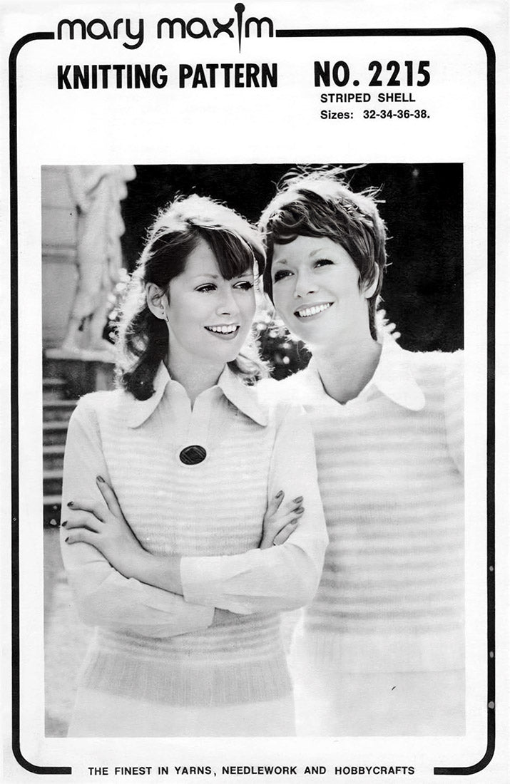 Modèle de coquille rayé pour dames