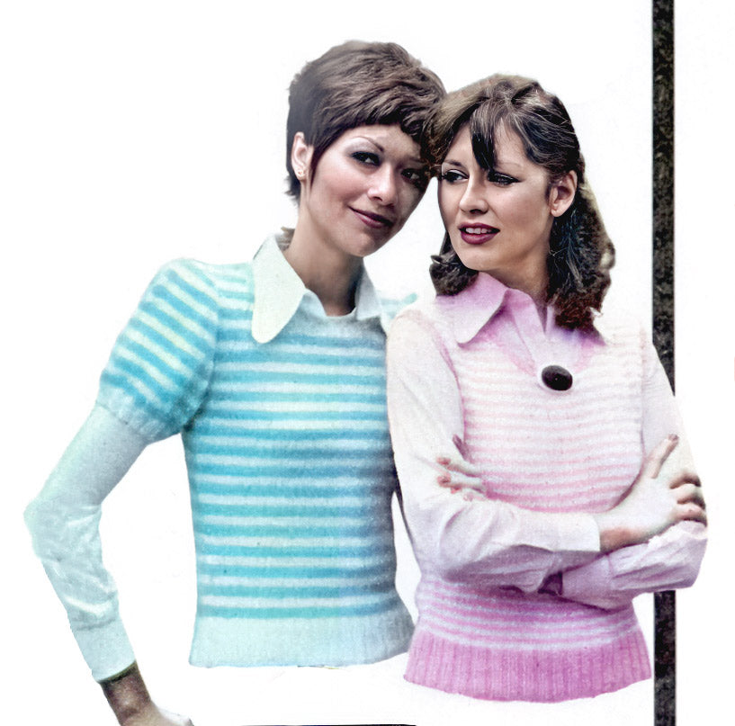 Modèle de coquille rayé pour dames