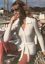 Ladies' Ribbed Belted Cardigan Pattern