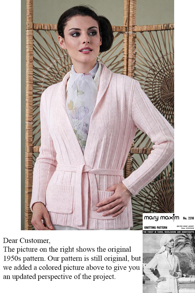 Ladies' Belted Wrap Jacket Pattern